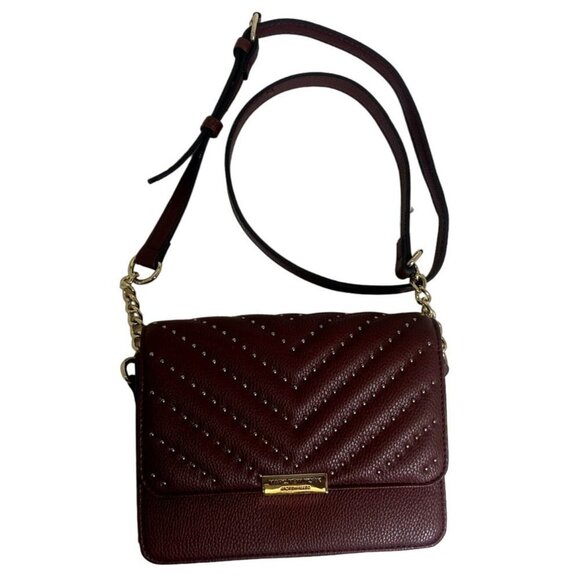 Marc Andrew Handbags - Marc New York Andrew Marc Studded Side Burgundy Crossbody Purse